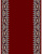 Дорожка красный Азата 0044A