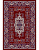 Ковер красный Саразм 4871A