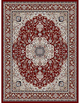 Ковер красный Азата 0006A