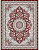 Ковер бордовый Садаф 0032A
